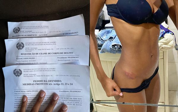 A modelo e influenciadora Laiz Elizíario acusou Guilherme Holanda de violência doméstica por Reprodução/Instagram