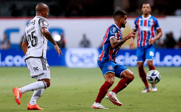 Cauly durante o jogo do Bahia contra o Atlético-MG