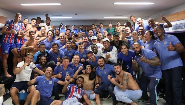 Bahia comemorou permanência na Série A do Brasileirão 