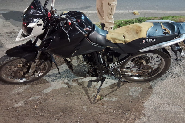 Moto com restrição foi recuperada