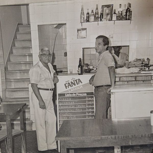 Juarez Zenóbio (a esquerda), ao lado de Felisberto Formigli, filho do fundador Luís Formigli