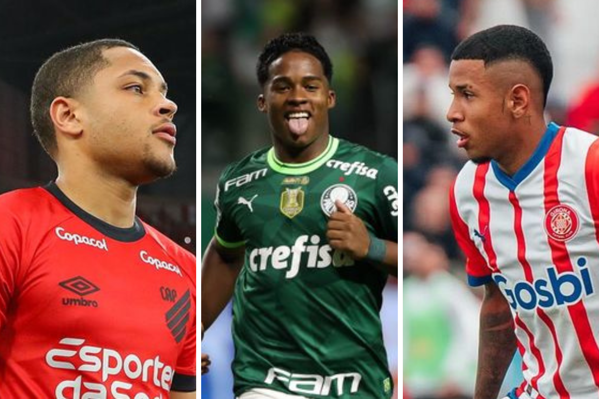 Endrick é top 5 em lista dos 50 melhores jovens jogadores do mundo