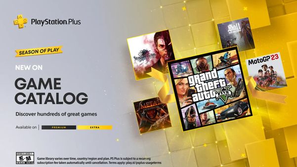PS Plus Extra: GTA V e outros jogos são incluídos no catálogo