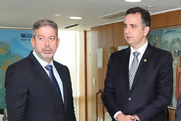 Os presidentes da Câmara, Arthur Lira (PP-AL), e do Senado, Rodrigo Pacheco (PSD-MG), em imagem de 2022 