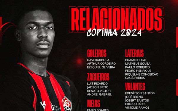 Vitória divulgou lista de jogadores relacionados para a Copinha 2024