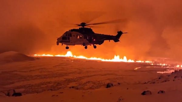 Vulcão entrou em erupção na Islândia