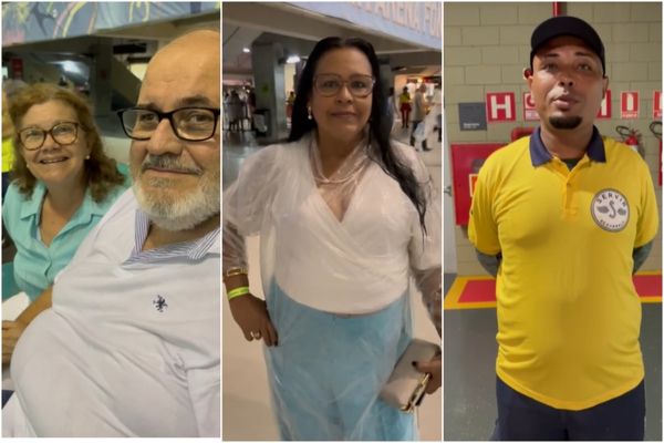 Fãs aguardam início de show
