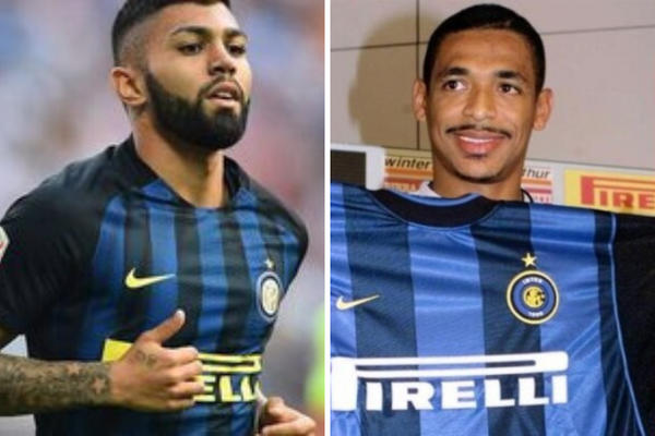 Gabigol e Vampeta foram eleitos por jornal em time dos fracassos da Inter de Milão