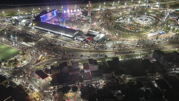 Vista aérea do Festival Virada Salvador