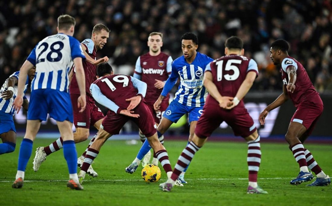 Without Paquetá, West Ham is 0-0 with Brighton in the Premier League