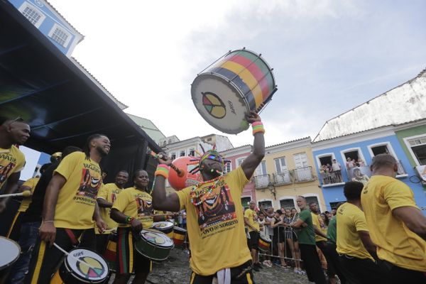 Olodum faz primeiro ensaio gratuito de 2024  no Pelourinho