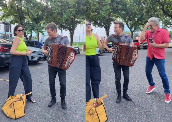 Lilia Cabral. Michel Teló e Edson Celulari por Reprodução/Instagram