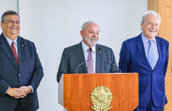 Flávio Dino, Lula e Ricardo Lewandowski 