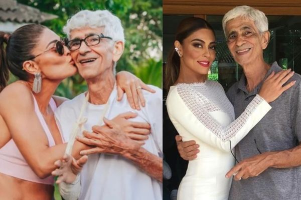 Juliana Paes e seu pai, Carlos Henrique Paes