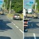 Imagem - Caminhão tomba em cima de carro na Paralela