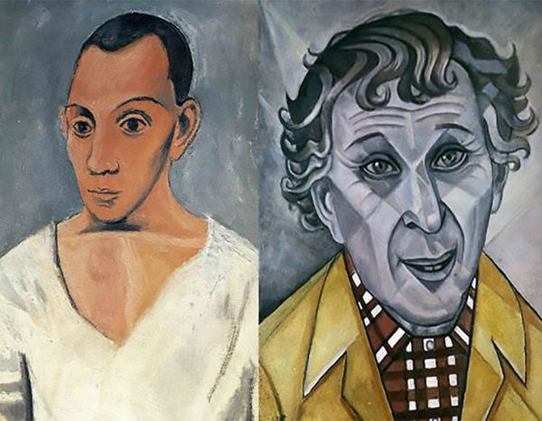 A Cabeça, de Picasso, e O Homem em Oração, de Chagall