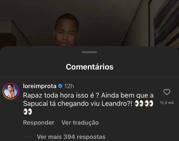 Lore Improta brinca com Leo Santana