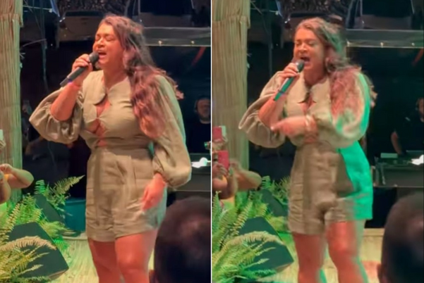 Preta Gil aparece em show de Salvador