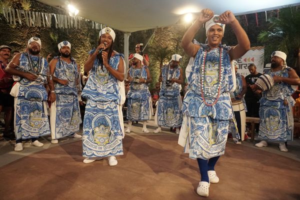 Filhos de Gandhy animaram o público após a cerimônia