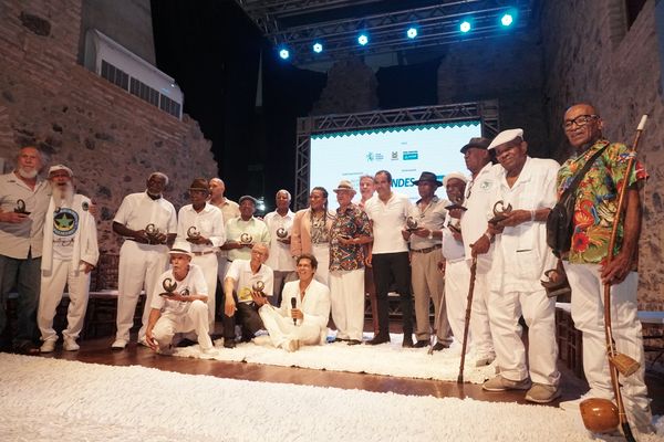 Os 14 mestres homenageados na cerimônia