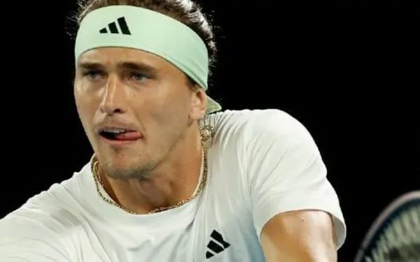 Zverev em jogo do Australian Open