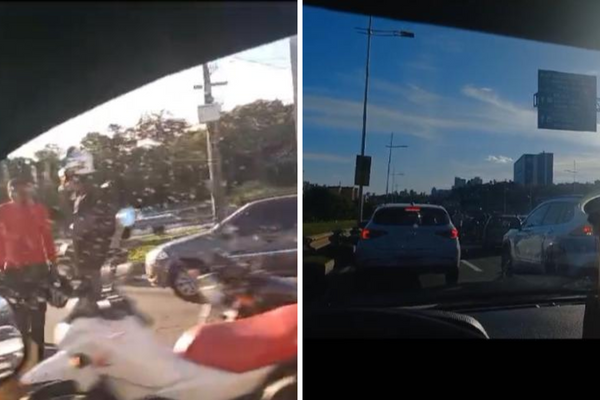 Acidentes de moto na Av. Paralela deixam trânsito lento