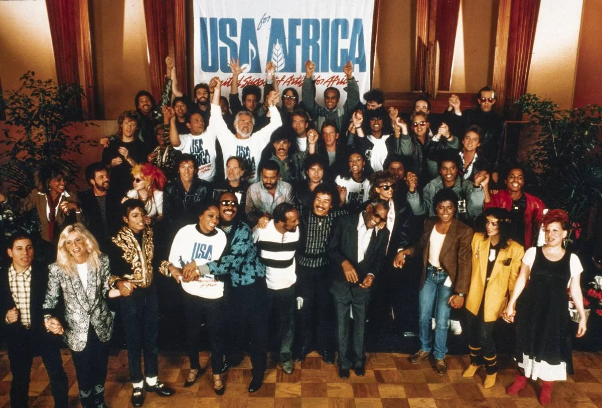 A gravação de We Are The World reuniu 45 estrelas da música pop
