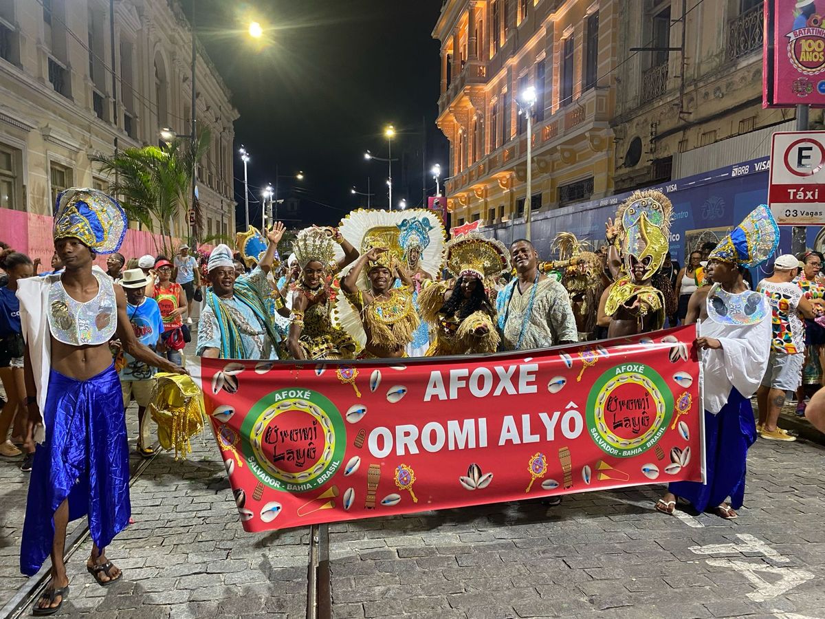 Afoxé faz seu primeiro desfile no Carnaval de Salvador