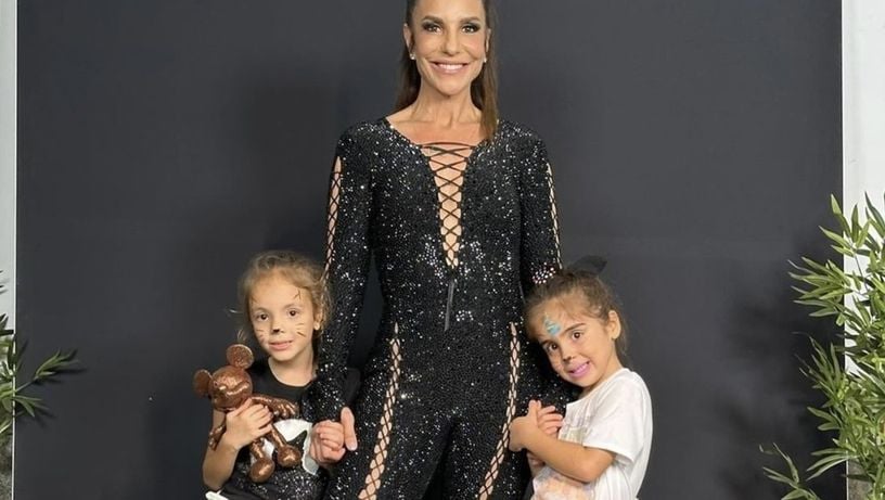 Imagem - Ivete comemora 7 anos das gêmeas com festa temática do Stitch