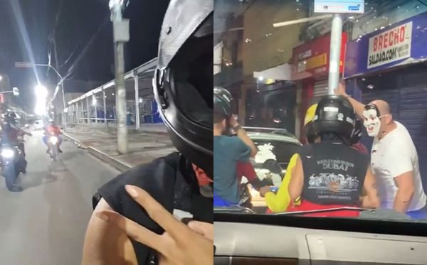 Anitta se locomoveu em uma moto para curtir o Carnaval nas ruas de Salvador
