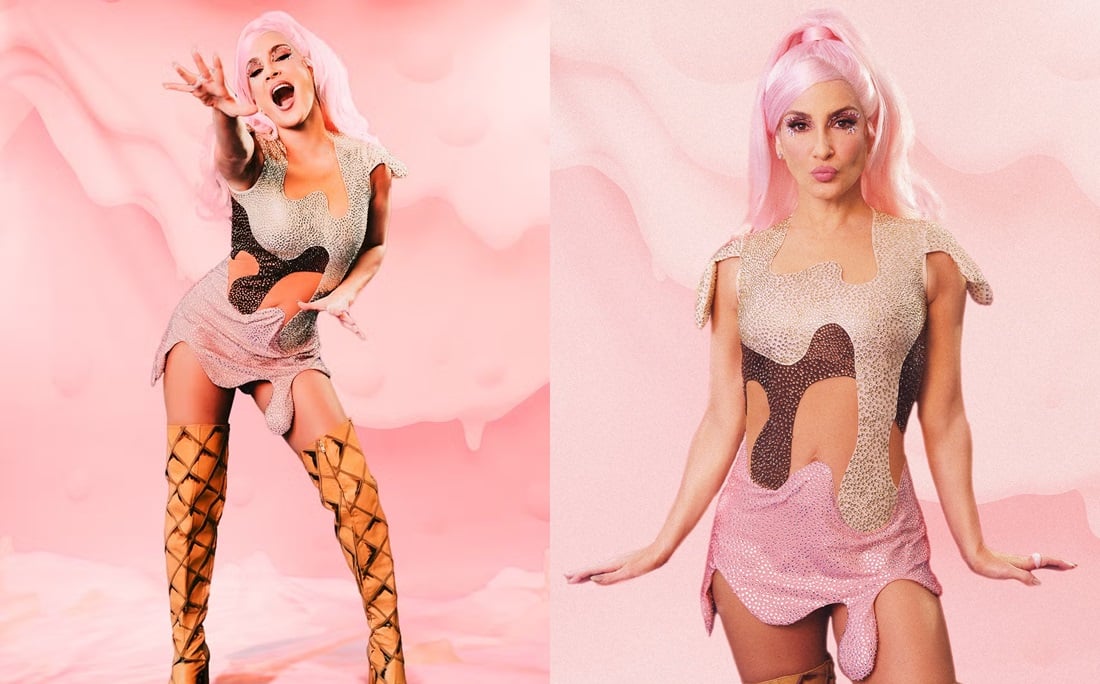 Claudia Leitte escolheu look inspirado em sorvete por Renam Christofoletti/Divulgação