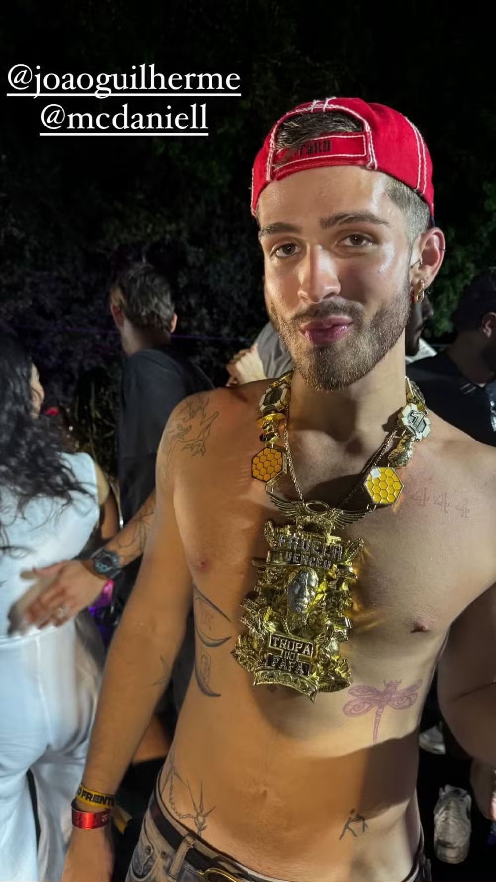 João Guilherme posou com colar de R$ 1 milhão por Reprodução