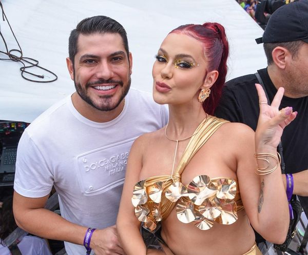 A influencer Mirela Janis e o marido, o empresário Yugnir Ângelo