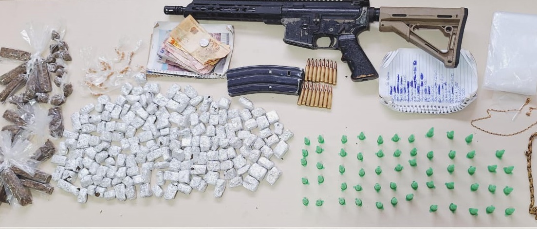 Drogas foram apreendidas em Portão por Divulgação/Polícia Militar