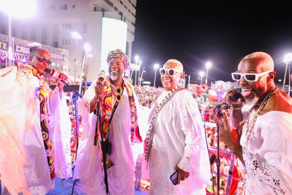 O Cortejo Afro encerrou a programação no Carnaval de Salvador 2024 com um “arrastão” no Circuito Batatinha (Pelourinho)