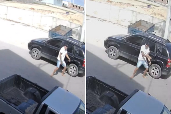 Crime de homicídio em Ipojuca, no Grande Recife, foi filmado por câmera de segurança