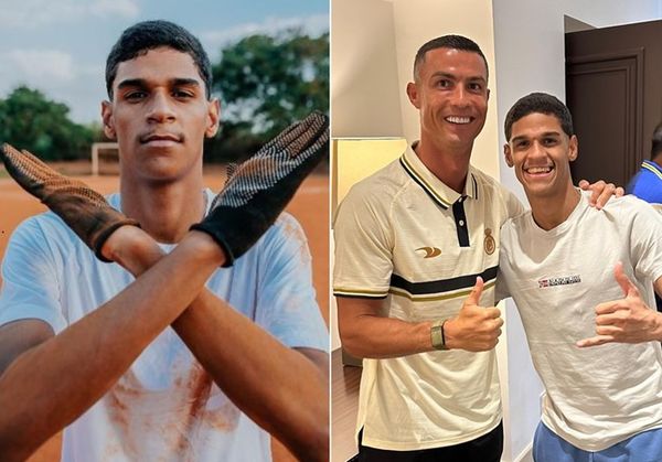 Luva e Cristiano Ronaldo