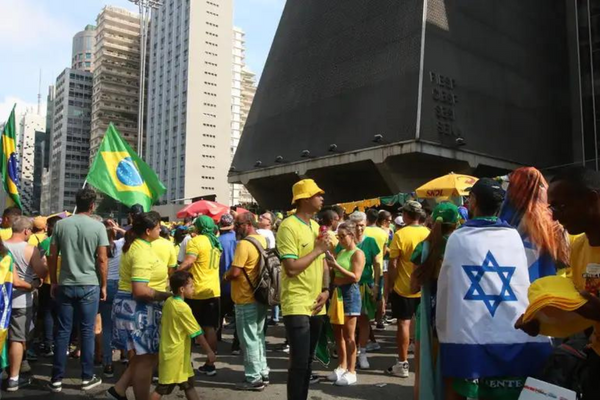 Ato em apoio ao ex-presidente da República, Jair Bolsonaro, na Avenida Paulista