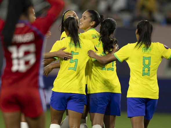 Imagem - Seleção feminina de futebol goleia e garante 1° lugar em grupo da Copa Ouro