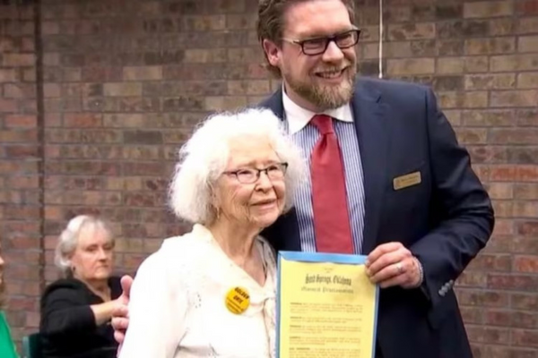 Mary Lea Forsythe está completando 100 anos em um dia bissexto – então, tecnicamente, é apenas seu aniversário de 25 anos