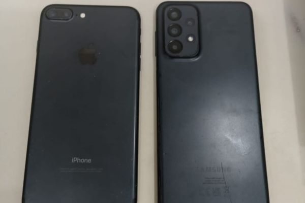 Celulares recuperados com suspeitos