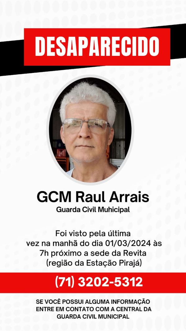 Guarda Civil Municipal desaparecido