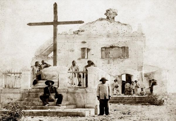A Igreja de Santo Antônio foi uma das bombardeadas pelo Exército