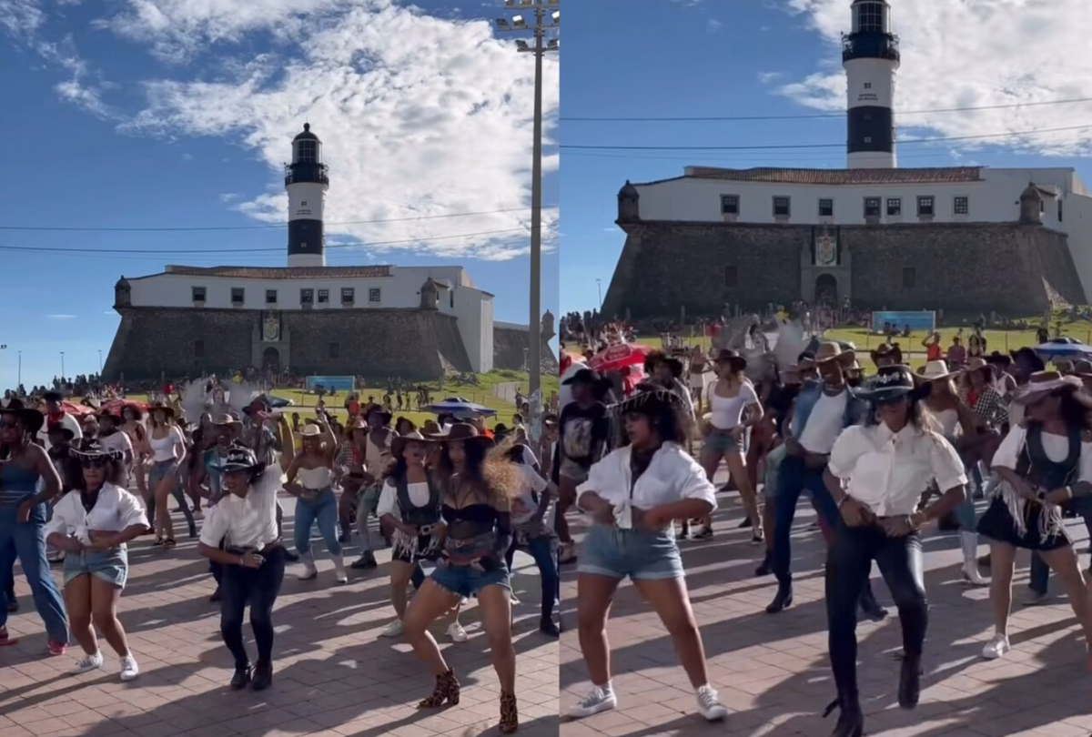 Flashmob de Beyoncé no Farol da Barra