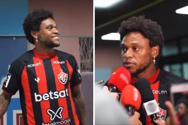 Luiz Adriano desembarcou em Salvador nesta segunda-feira (11)