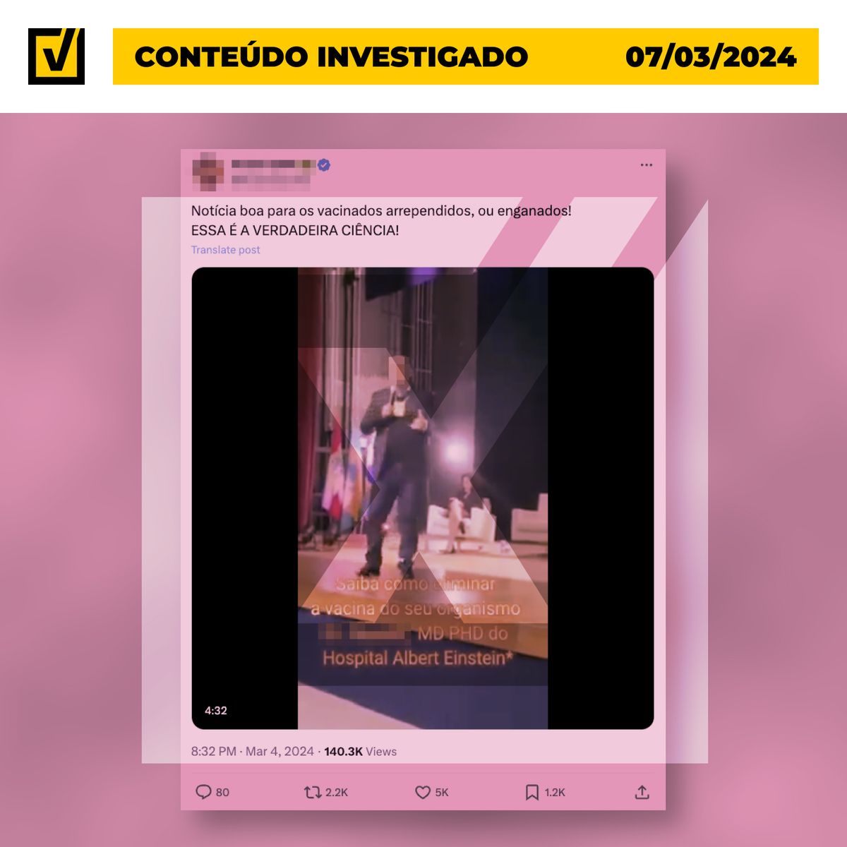 Não há evidências de que suramina elimine vacina do organismo de imunizados contra a covid