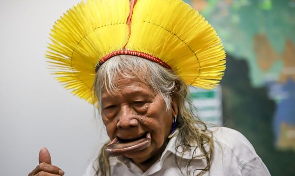 Cacique Raoni Metuktire, líder indígena Caiapó