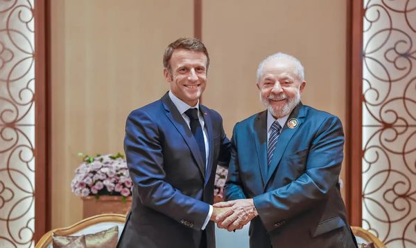 Macron e Lula se encontram