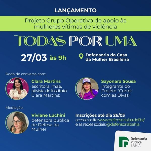  lançamento do Grupo Operativo Todas Por Uma!