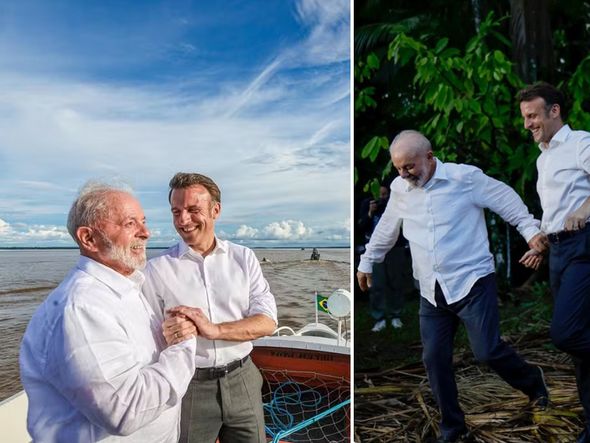 Imagem - Após viralizar com 'ensaio fotográfico' ao lado de Lula, Emmanuel Macron reage a memes: "Foi um casamento"